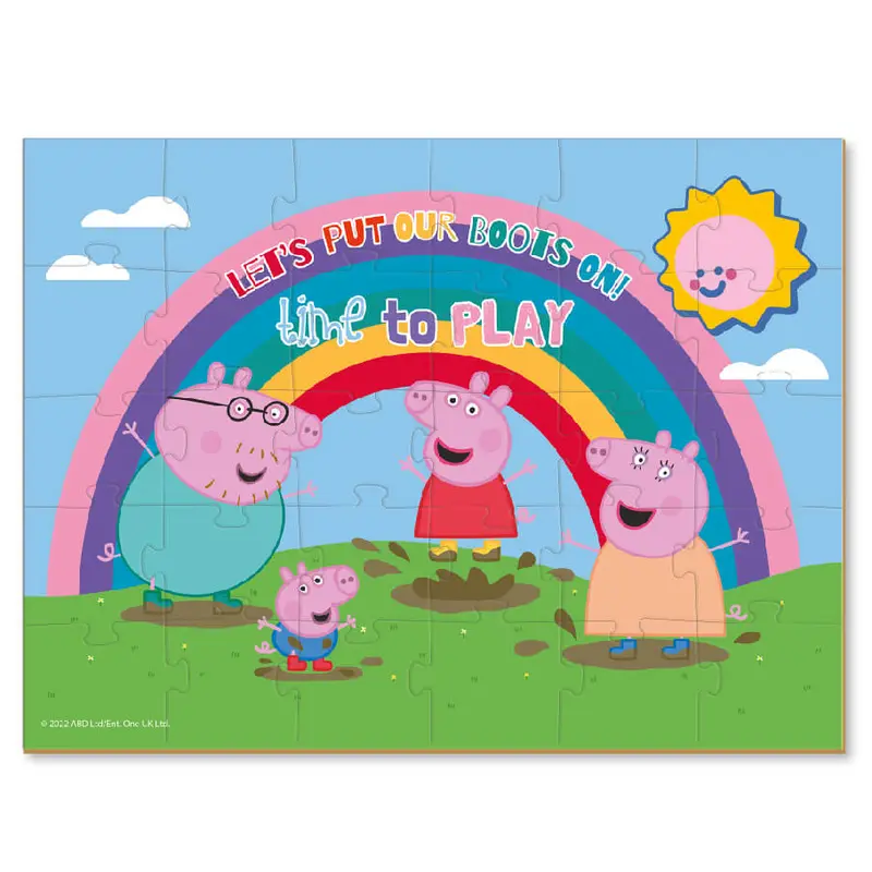 Puzzle Peppa Pig - Arcoíris