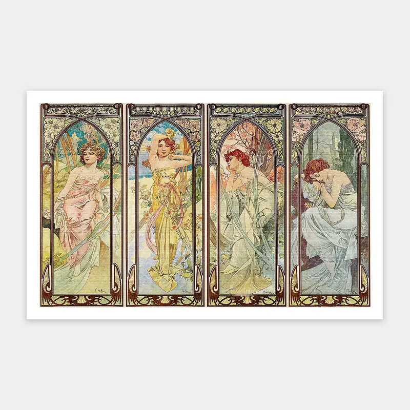 Puzzle PieceRelax - Alphonse Mucha - The Times of the Day. 1000 piezas