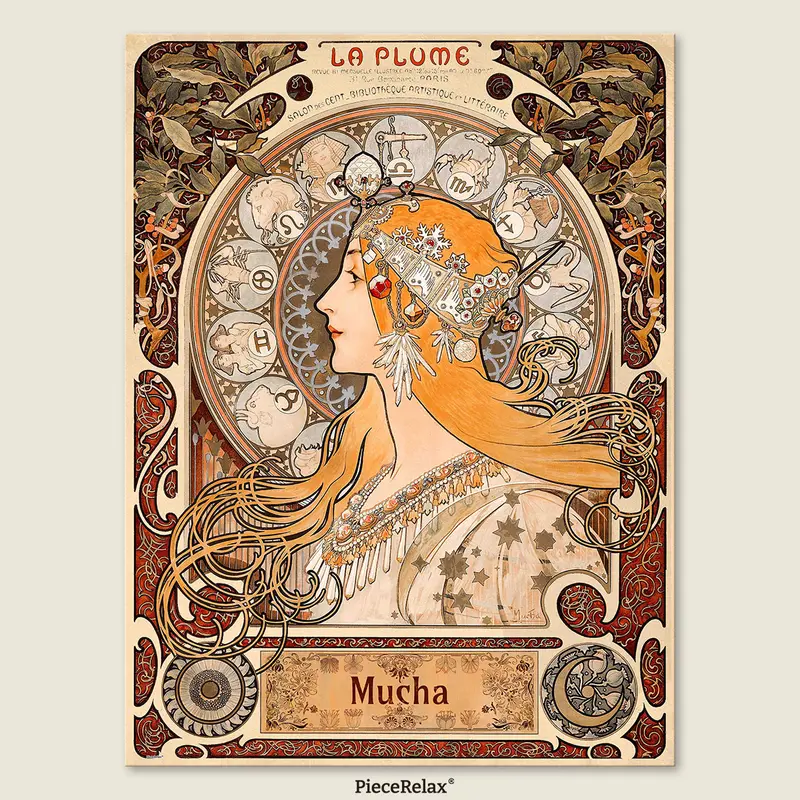 Puzzle PieceRelax - Alphonse Mucha - Zodiac. 1008 piezas