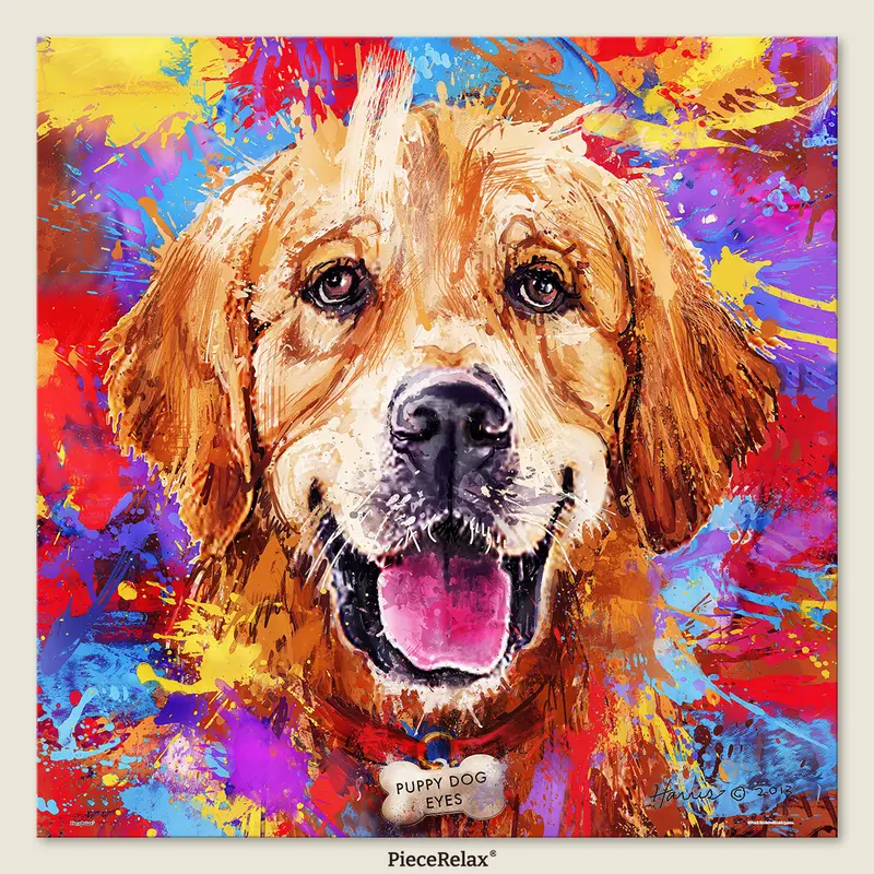 Puzzle PieceRelax - Frank Harris - Golden Retriever. 756 piezas