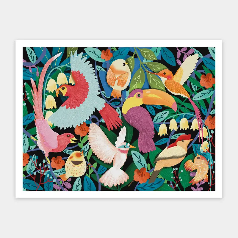 Puzzle PieceRelax - Lisa Wee - Exotic Birds. 1200 piezas