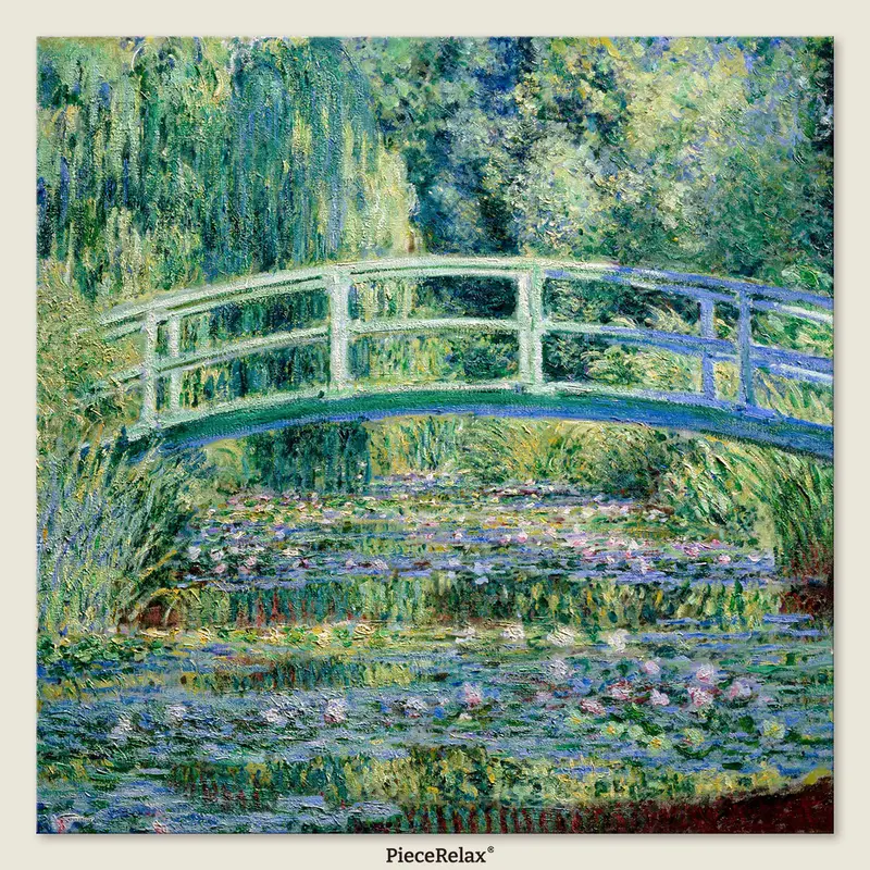 Puzzle PieceRelax - Monet - Bridge over a Pool of Water Lilies. 756 piezas