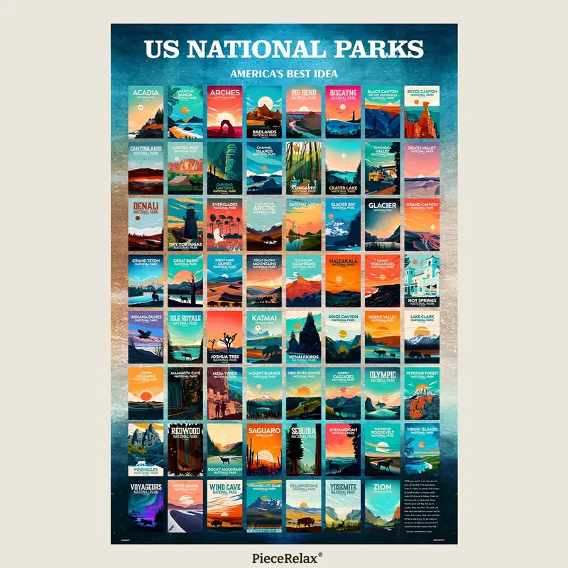 Puzzle PieceRelax - Studio Inception - US National Parks. 2016 piezas
