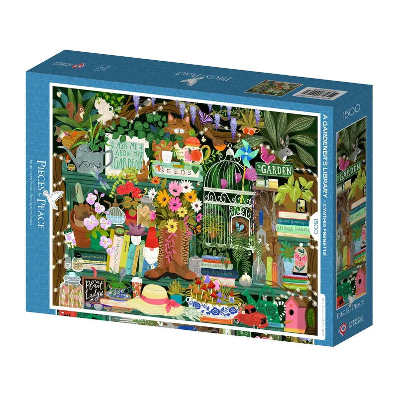 Puzzle Pieces & Peace - A Gardener's Library. 1500 piezas