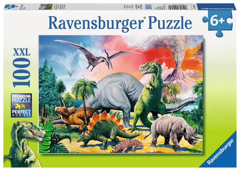 Puzzle Ravensburger 100 piezas - Bajo los Dinosaurios