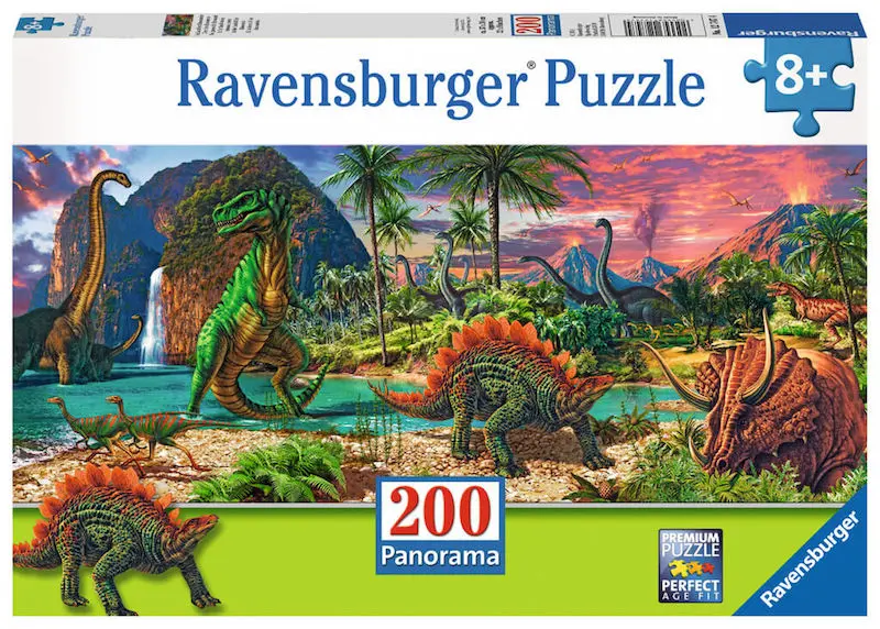 Puzzle Ravensburger 200 piezas - En la Tierra de los Dinosaurios