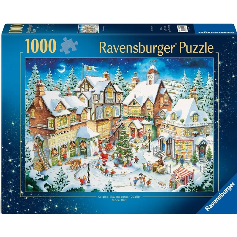 Puzzle Ravensburger - 50 Aniversario. Villaggio di Natale. 1000 piezas