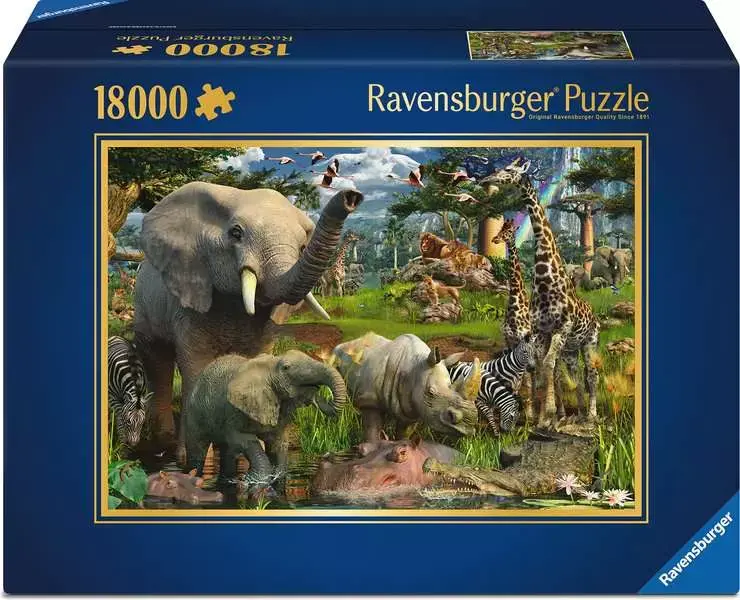 Puzzle Ravensburger - Animales en la Selva. 18.000 piezas