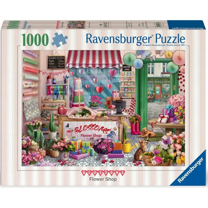 Puzzle Ravensburger - Boutique floral. 1000 piezas