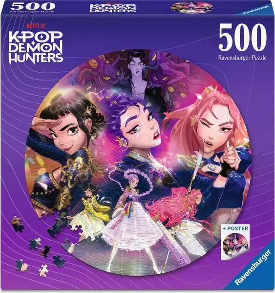Puzzle Ravensburger Circular - K-Pop Demon Hunters. 500 piezas