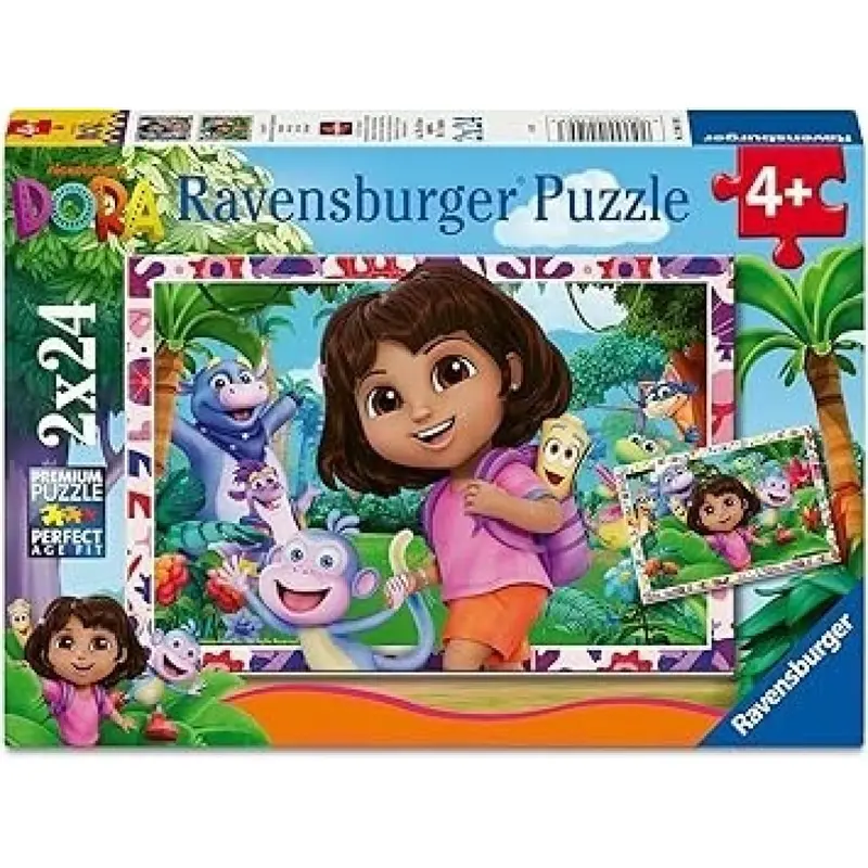 Puzzle Ravensburger - Dora. 2x24 piezas
