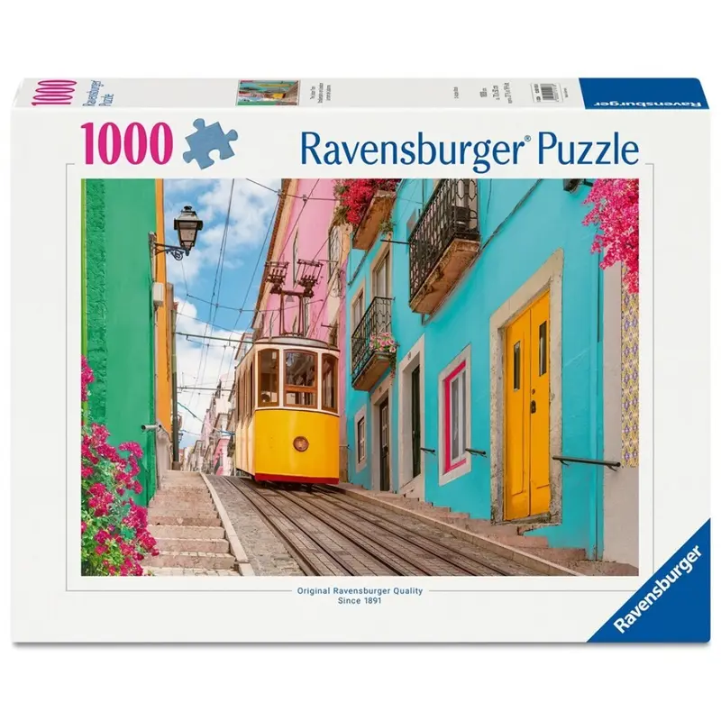 Puzzle Ravensburger - El tranvía de Lisboa. 1000 piezas
