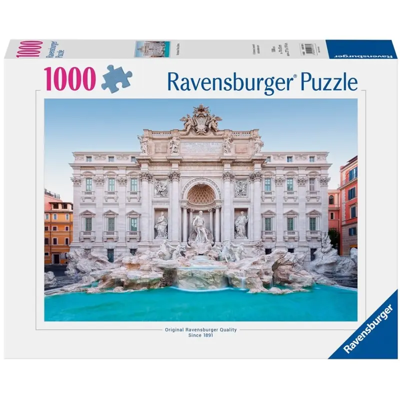 Puzzle Ravensburger - Fontana de Trevi, Roma. 1000 piezas