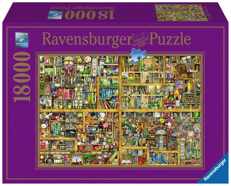 Puzzle Ravensburger - La librería mágica XXL. 18.000 piezas