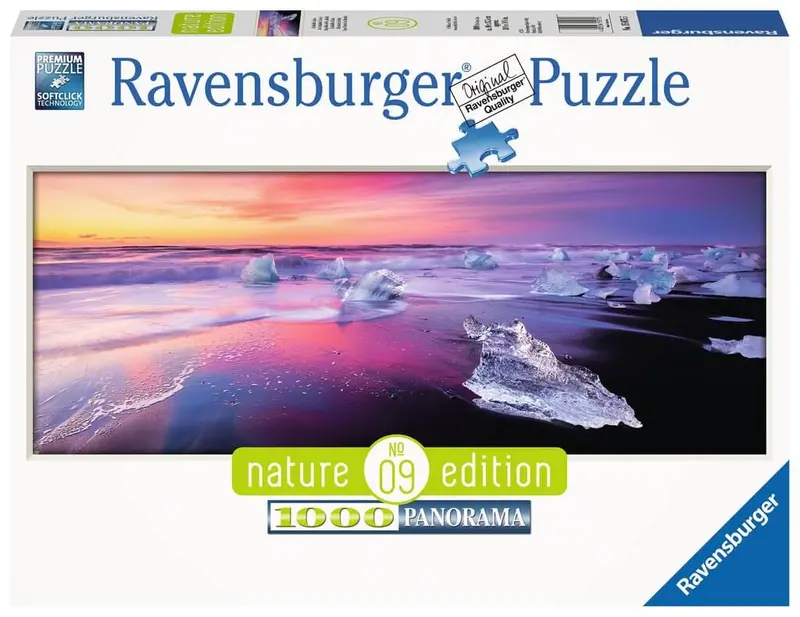 Puzzle Ravensburger - Lago Jökulsárlón, Islandia. 1000 piezas
