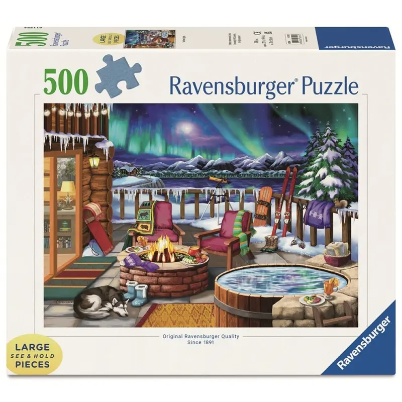 Puzzle Ravensburger - Luces del Norte. 500 piezas XXL
