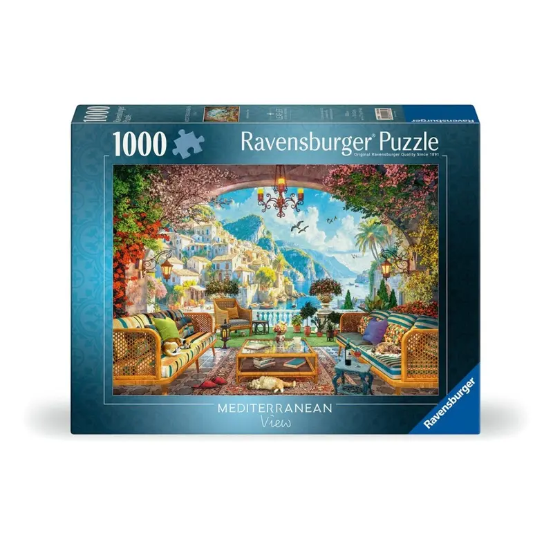 Puzzle Ravensburger - Mediterranean View. 1000 piezas
