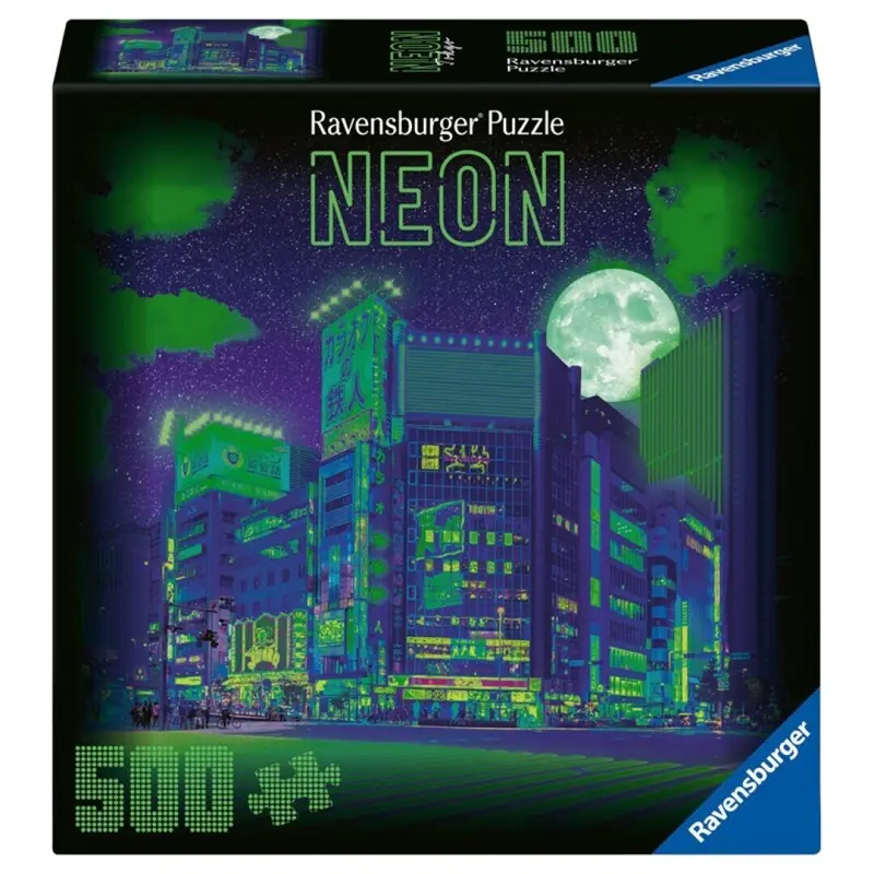 Puzzle Ravensburger - Neon, Tokyo. 500 piezas