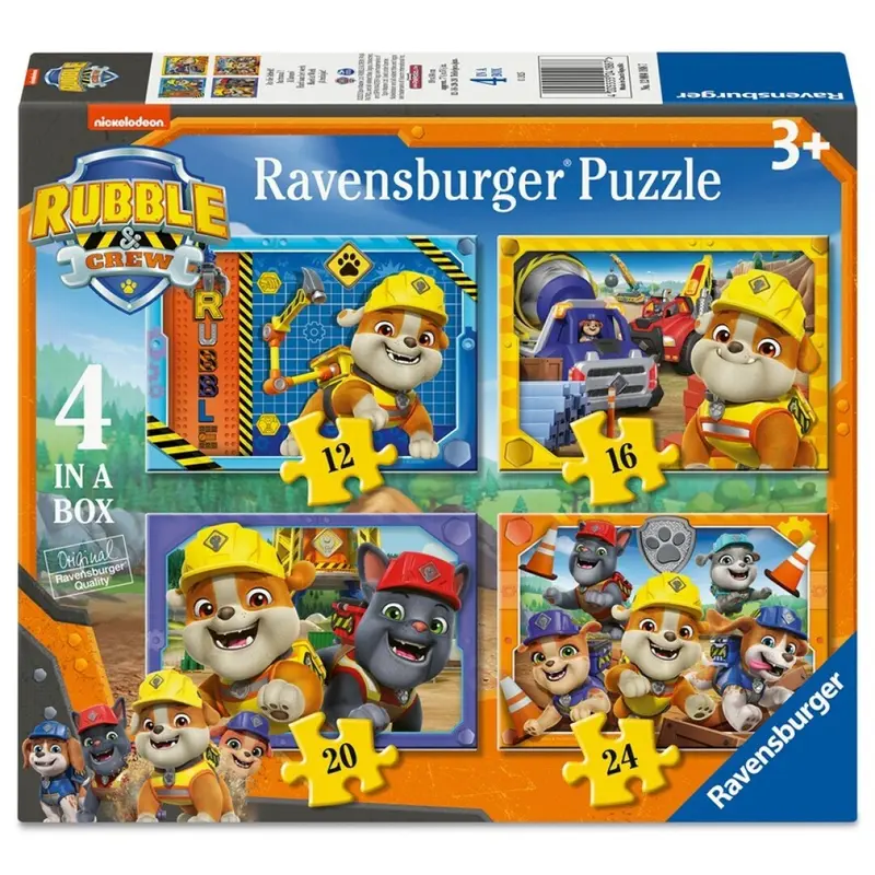 Puzzle Ravensburger - Patrulla Canina. 4 en 1. 12-24 piezas