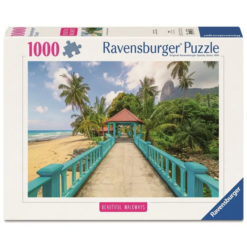 Puzzle Ravensburger - Puente Colorido en Malasia. 1000 piezas