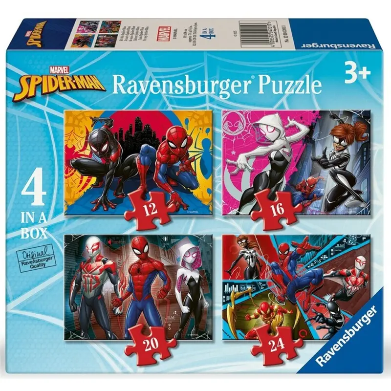 Puzzle Ravensburger - Spiderman. 4 en 1. 12-24 piezas