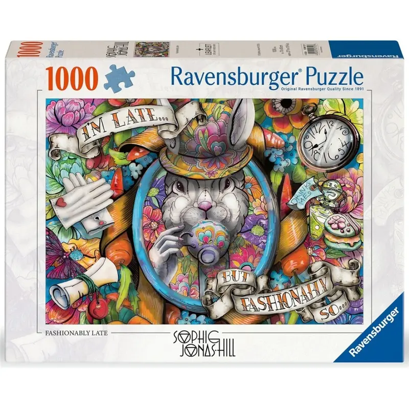 Puzzle Ravensburger - ¡Tarde pero con estilo! 1000 piezas