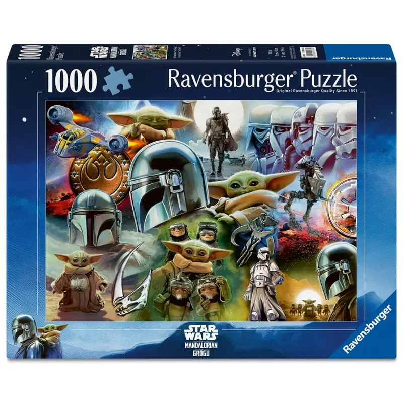 Puzzle Ravensburger - The Mandalorian and Grogu. 1000 piezas