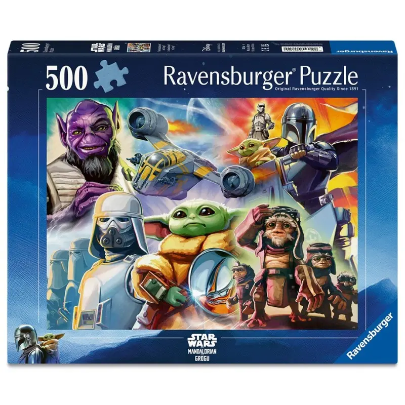 Puzzle Ravensburger - The Mandalorian and Grogu. 500 piezas