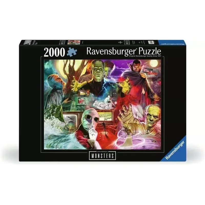 Puzzle Ravensburger - Universal Monsters. 2000 piezas