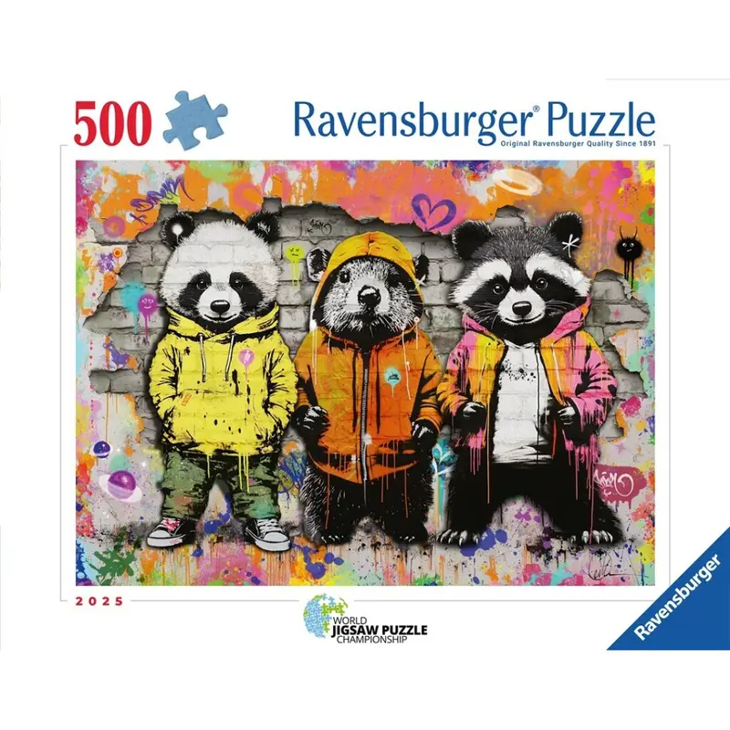 Puzzle Ravensburger World Jigsaw Puzzle Championship 2025- Amigos Peluditos. 500 piezas
