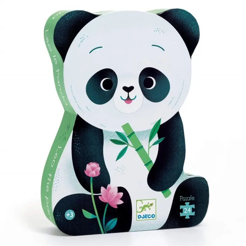 Puzzle Silueta Leo el panda