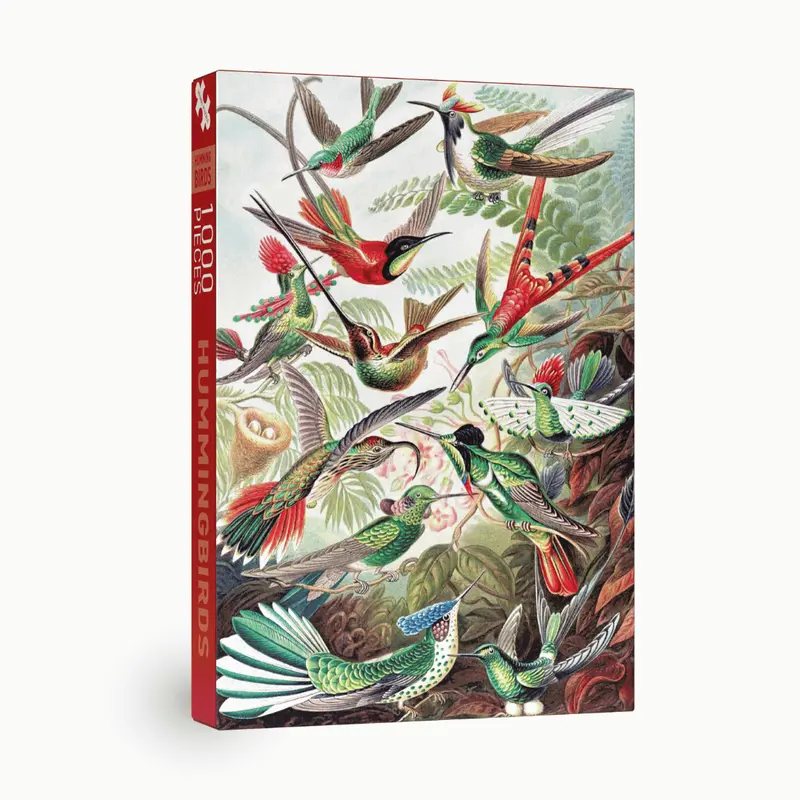 Puzzle vintage de colibríes de 1000 piezas