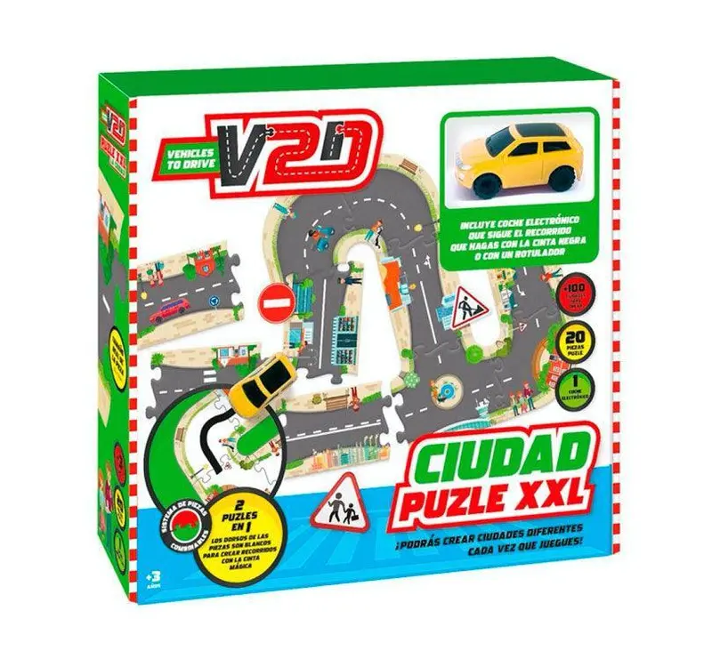 Puzzle XXL infinito La ciudad (CON COCHE)