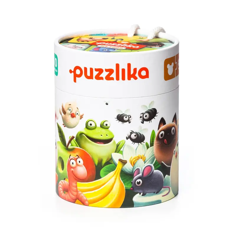 Puzzles para niños my food - 10 puzzles de 2 piezas cada uno - cubika 12992"