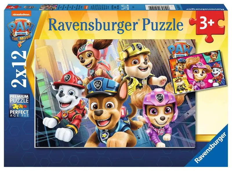 Puzzles Ravensburger - Patrulla Canina. 2x12 piezas