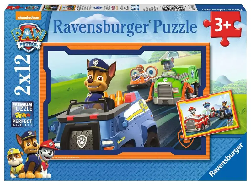 Puzzles Ravensburger - Patrulla Canina. 2x12 piezas