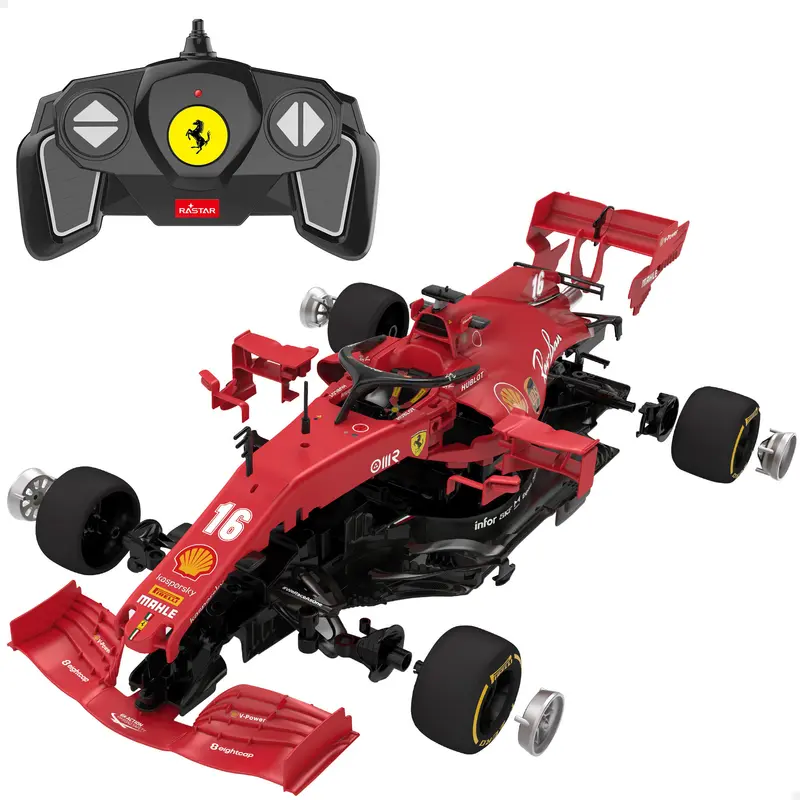 RASTAR Coche radiocontrol para montar F1 2021 Ferrari SF1000 1
