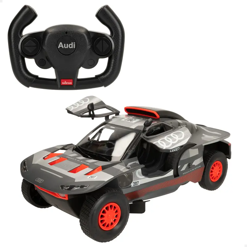 RASTAR Coche teledirigido oficial ganador Dakar '24 Audi RS Q e-tron E2 Sainz 1