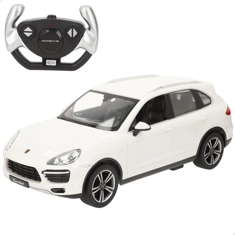 RASTAR Coche teledirigido Porsche Cayenne Turbo blanco 1