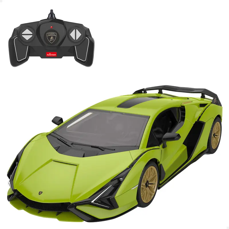 RASTAR Coche teledirigido y maqueta para montar Lamborghini Sián 1