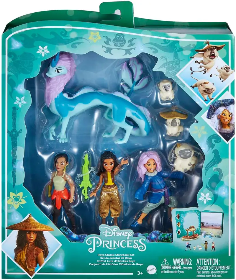 Raya Pack Mini Figuras Disney Princess - Mattel HLX24