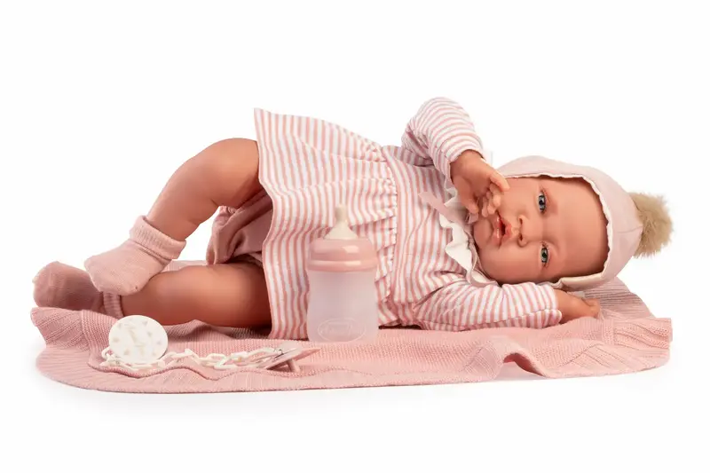 Recién Nacida Lúa Pompón 42cm - Cuerpo Blandito con Peso Especial (33371)