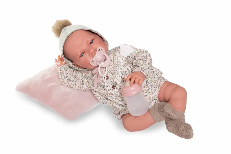 Recién Nacida Lúa Pompón 42cm Cuerpo Blandito Tacto Especial (33001)