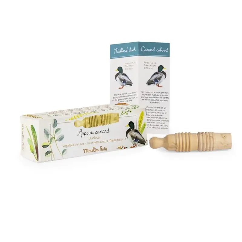 Reclamo madera pato El Jardin de Moulin