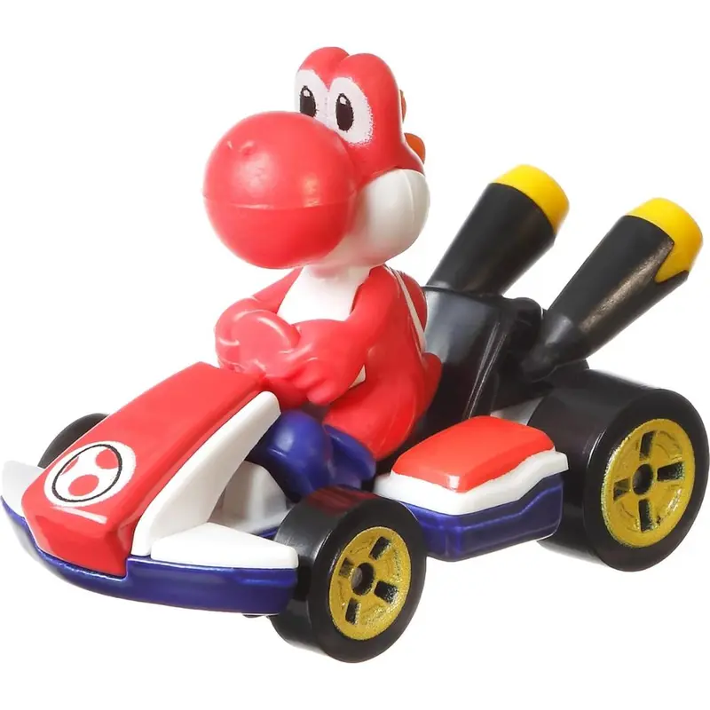 Red Yoshi Mario kart Hot Wheels (GPD90)