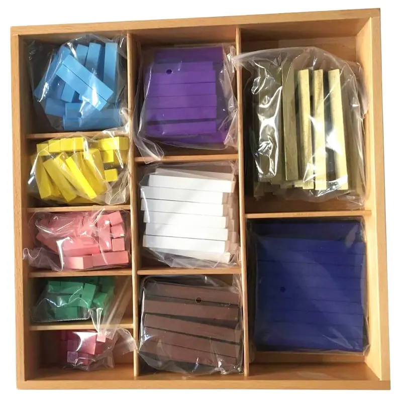 Regletas de madera Montessori