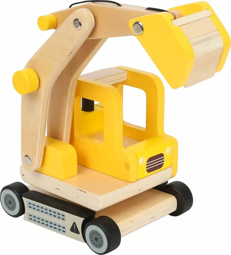 Retroexcavadora de madera