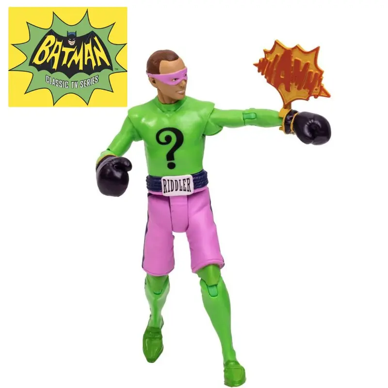 Riddler Gloves con guantes de boxeo DC Retro figura Batman 66 McFarlane