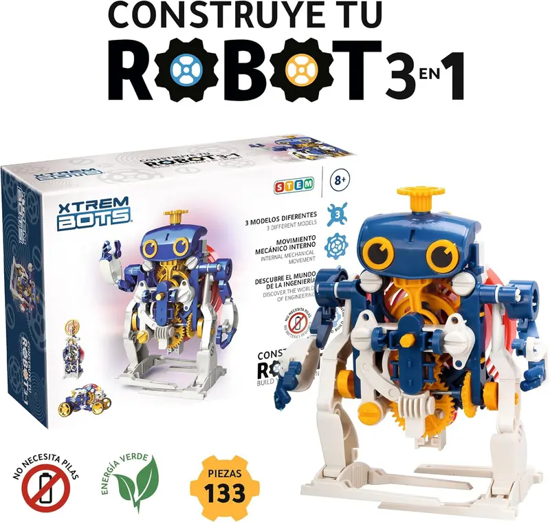 Robot para construir 3 en 1 - xtrem bots - world brands xt380326