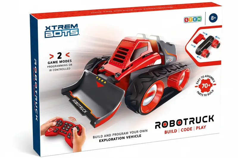 Robot Tractor Programable Robotruck – Xtrem Bots XT3803015 | Construye y Programa tu Robot